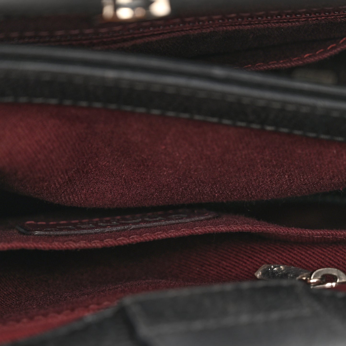 Grained Calfskin Mini Neo Executive Shopper Tote Black