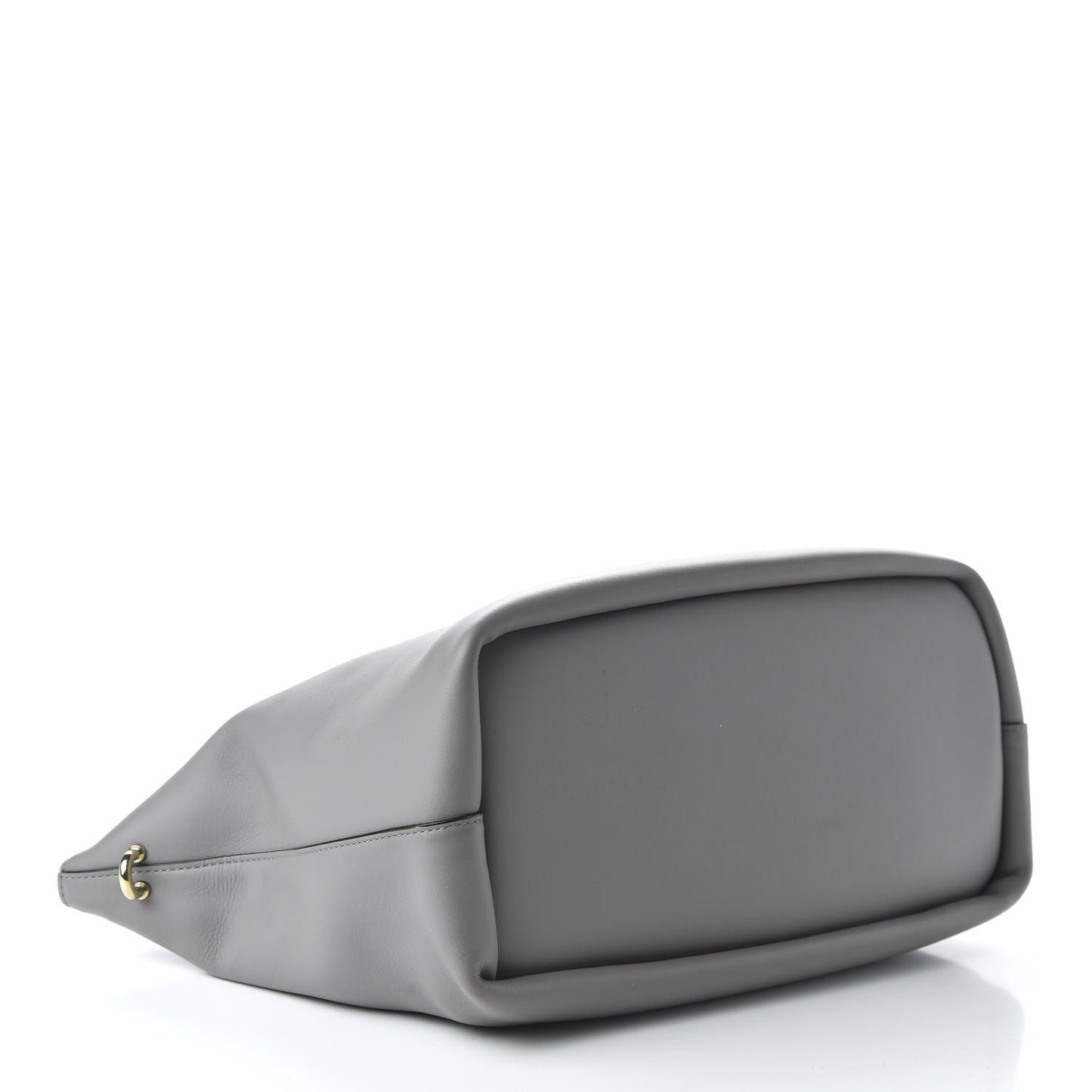Smooth Calfskin Small Baylee Tote Marshmallow Cashmere Grey