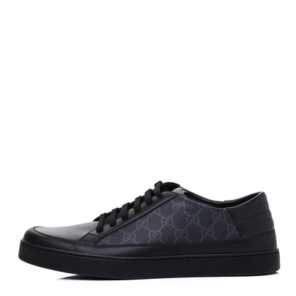 Gucci GG Supreme Monogram Mens Low Top Sneakers 11 Black 1 of 9