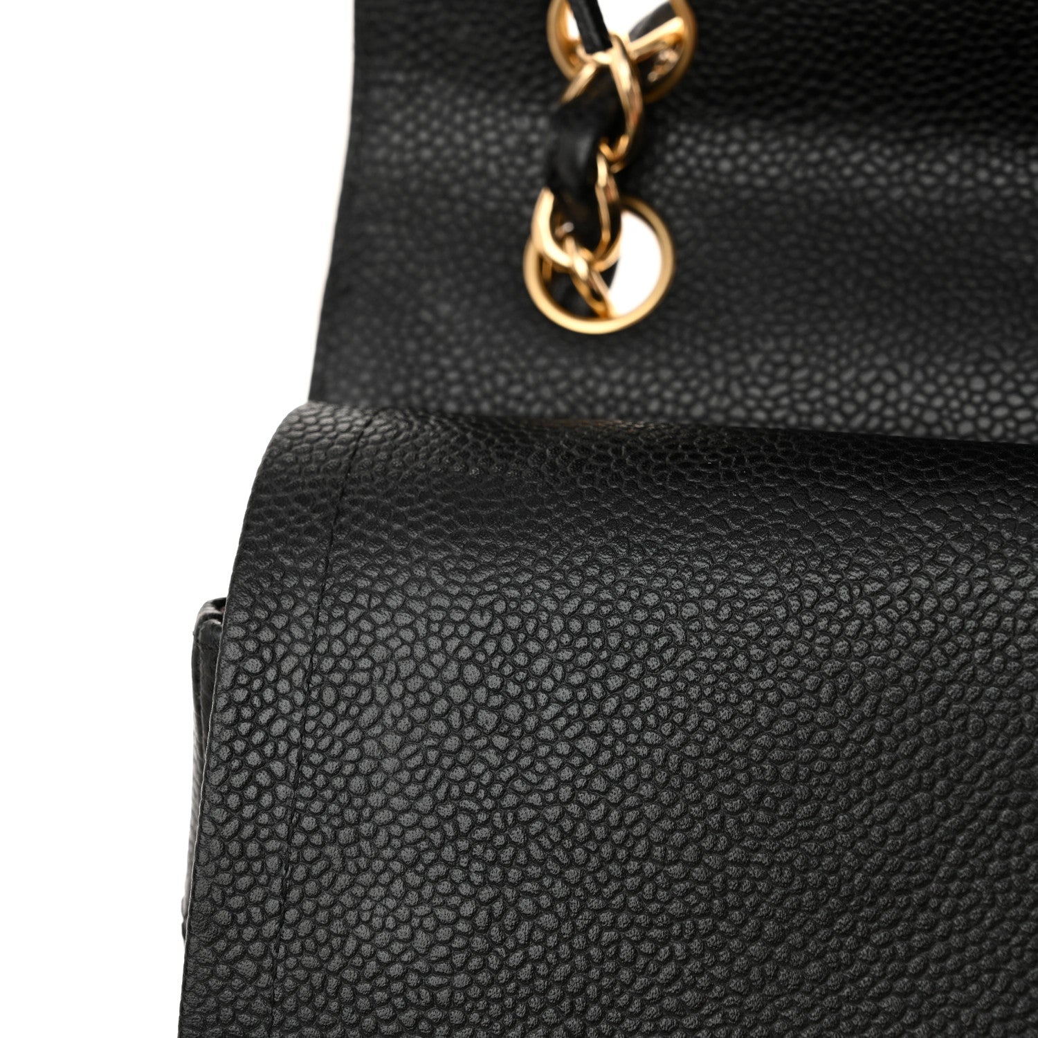 Chanel Caviar Quilted Jumbo Double Flap Black 13 of 17
