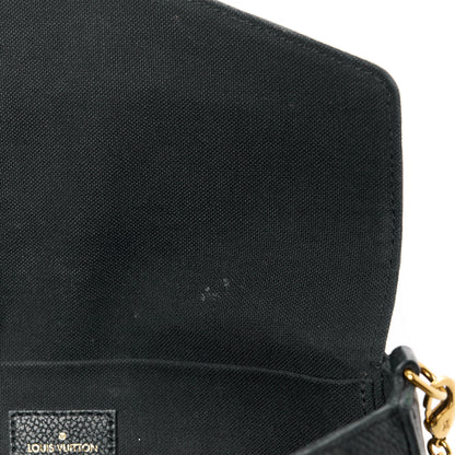 Louis Vuitton Empreinte Pochette Felicie Chain Wallet Black 16 of 18