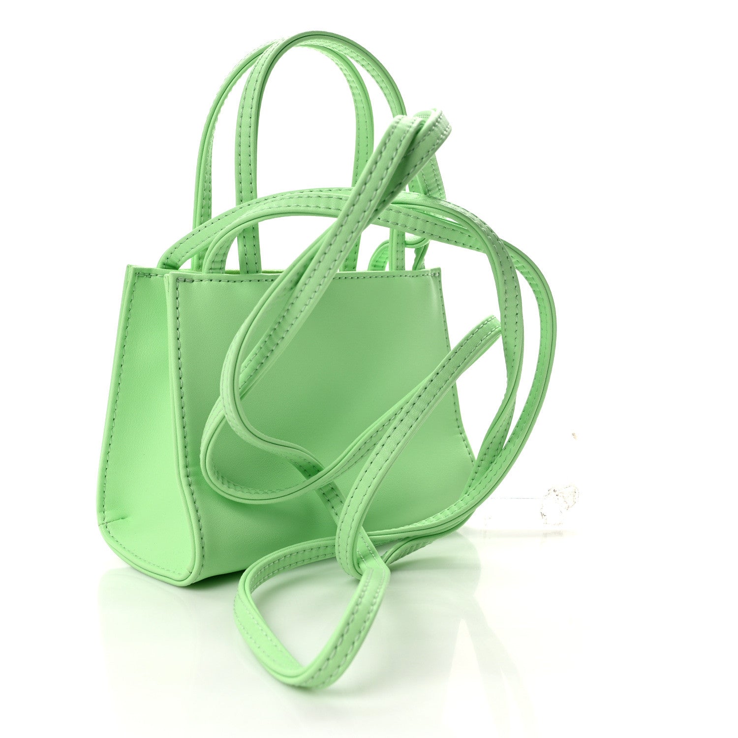 Telfar Vegan Leather Small Shopping Bag Double Mint 3 of 10