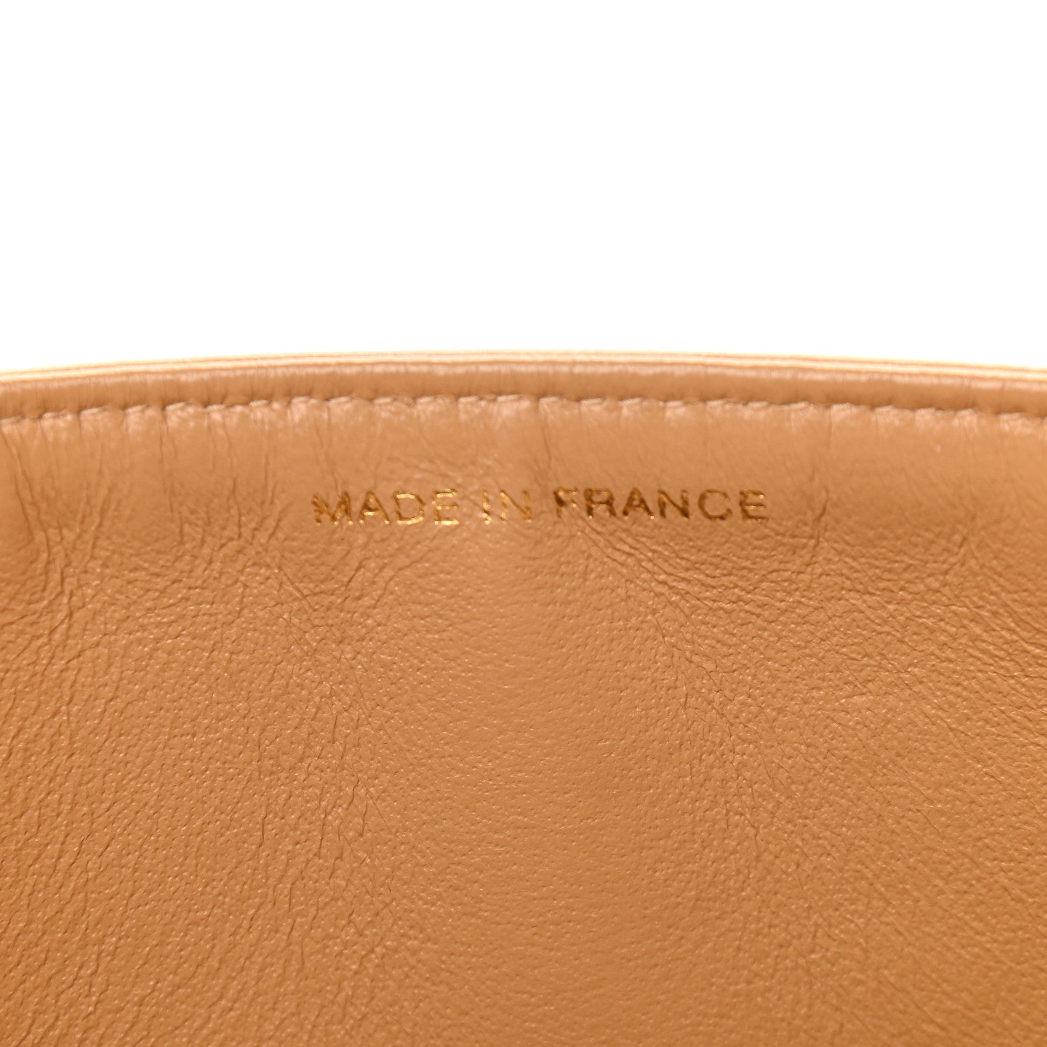 Chanel Lambskin Quilted Medium Double Flap Beige 6 of 9