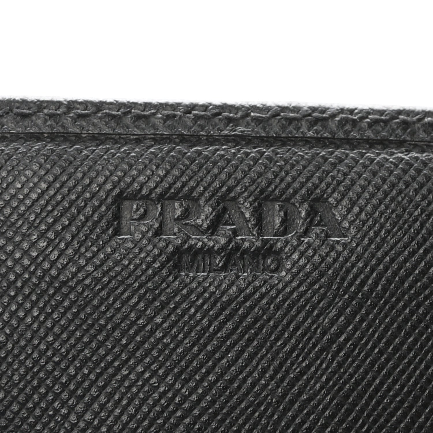 Prada Saffiano Metal Continental Flap Wallet Black 6 of 6