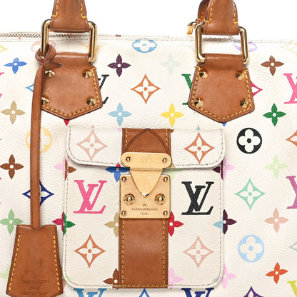 Louis Vuitton Monogram Multicolor Speedy 30 White 7 of 9