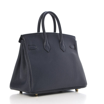 Hermes Togo Birkin 25 Bleu Nuit 3 of 35