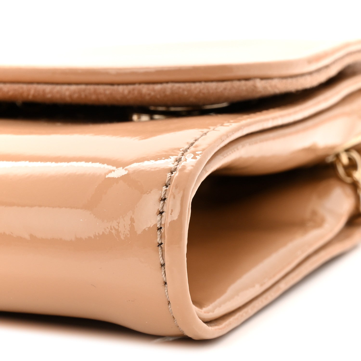 Christian Louboutin Patent Riviera Clutch Nude 1797272 – FASHIONPHILE