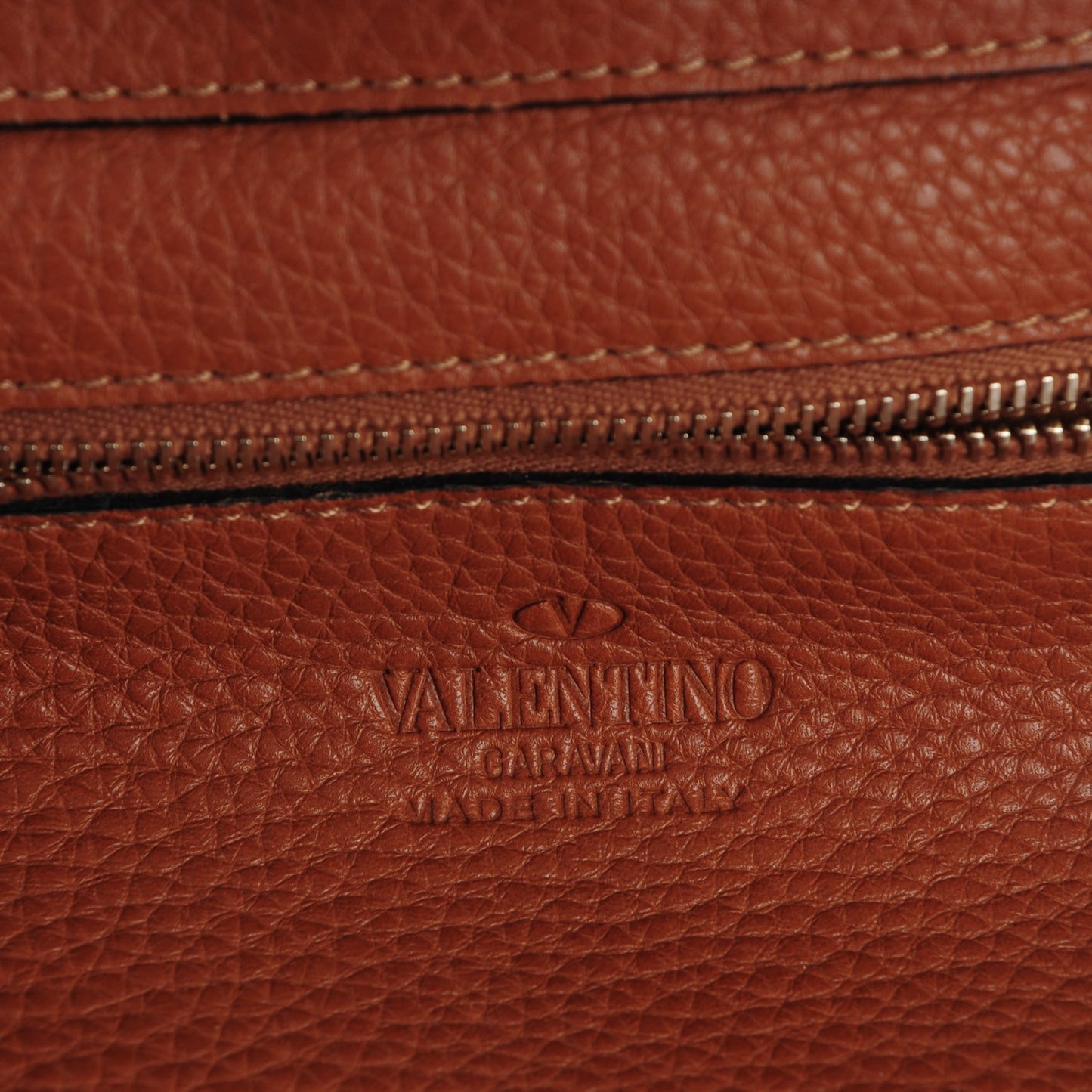 Grained Calfskin Va Va Voom Tote Cognac