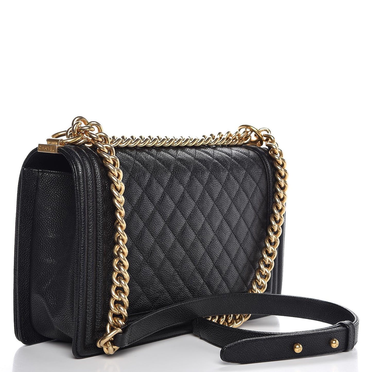 Caviar Quilted New Medium Boy Flap Black