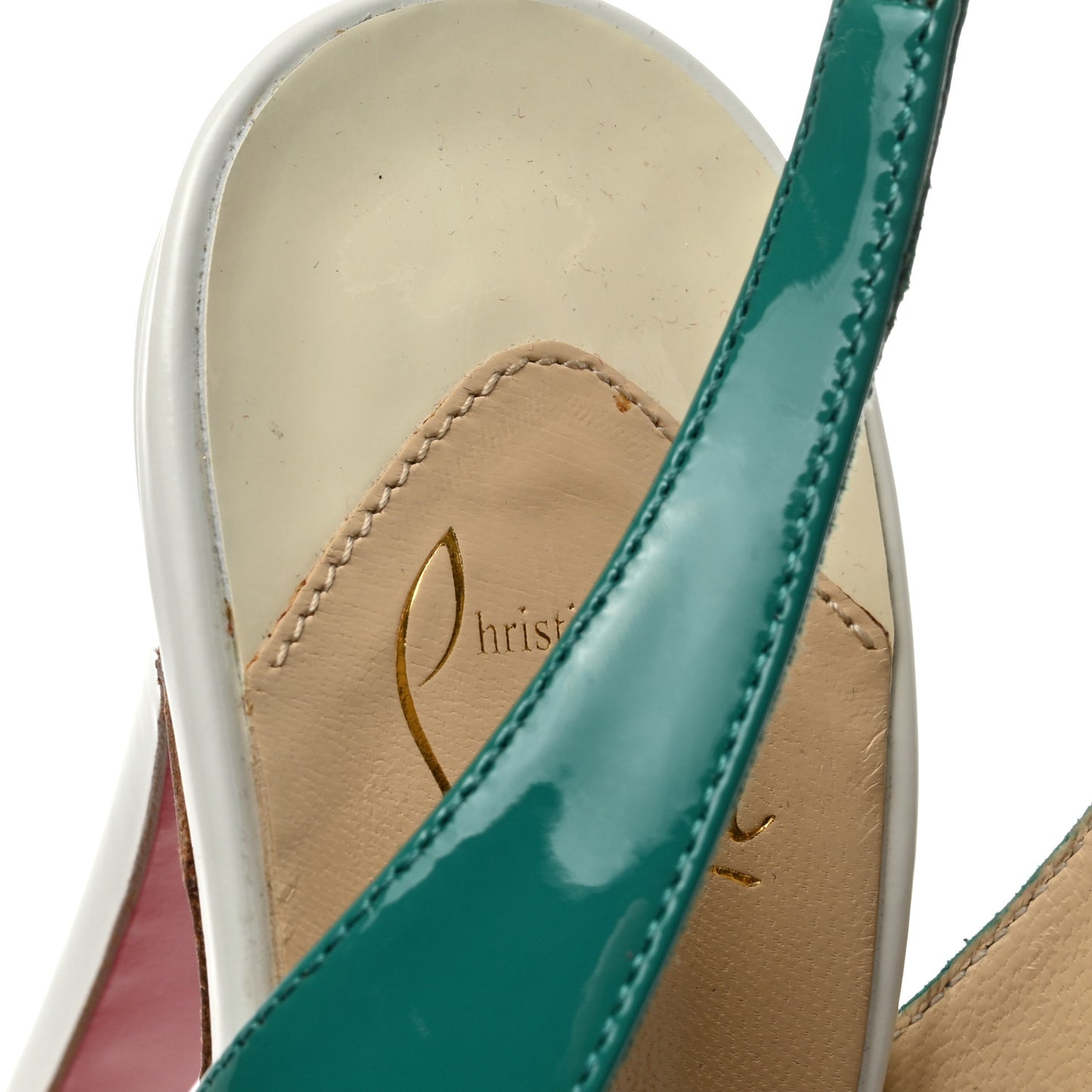 Patent Lady Peep Sling 150 Pumps 39 Jade Mimosa