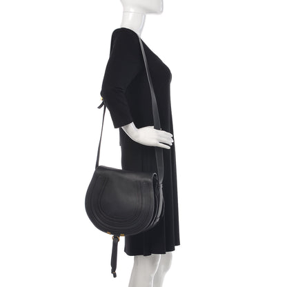 Chloe Calfskin Medium Marcie Round Crossbody Bag Black 2 of 9
