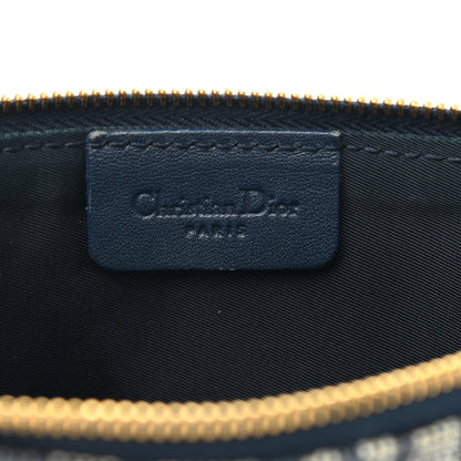 Christian Dior Monogram Mini Saddle Pochette Navy 6 of 8