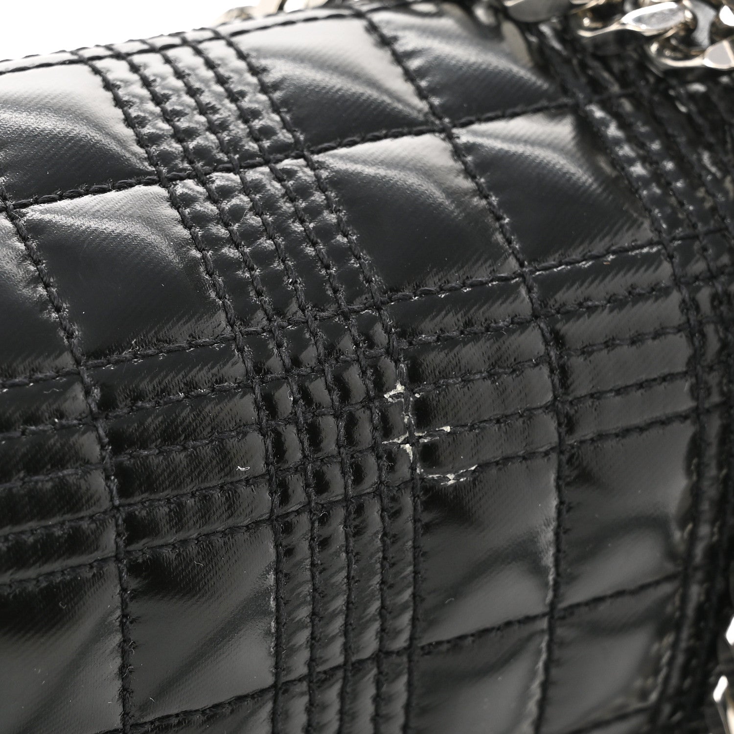 Burberry Patent Quilted Horseferry Print Small Lola Bag Black 13 of 13