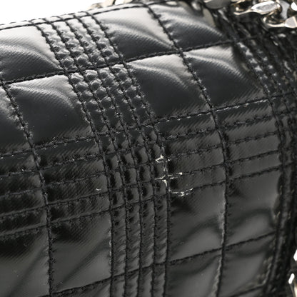 Burberry Patent Quilted Horseferry Print Small Lola Bag Black 13 of 13