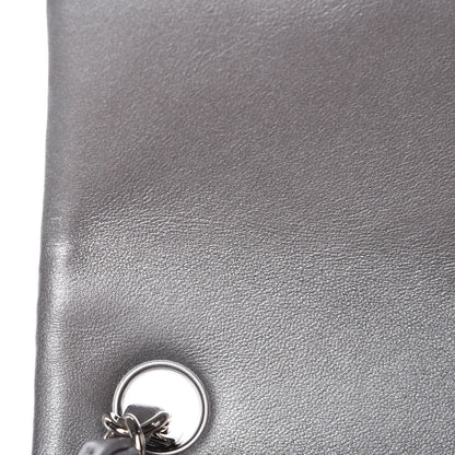 Chanel Metallic Lambskin Quilted Mini Rectangular Flap Silver 8 of 12
