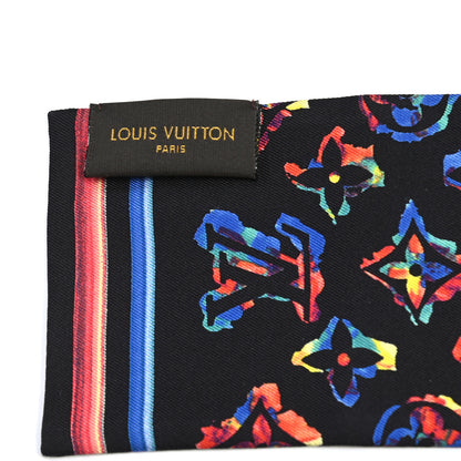 Louis Vuitton Silk Monogram Rainbow Bandeau Black 2 of 4