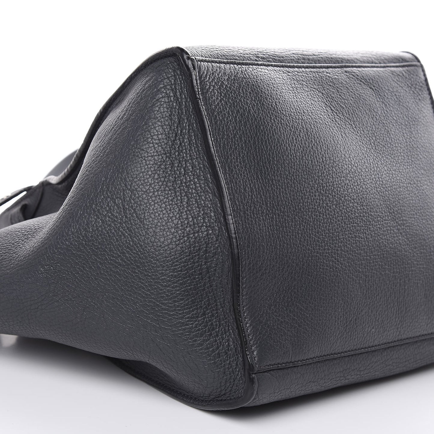 Supple Grained Calfskin Small Big Bag Anthracite