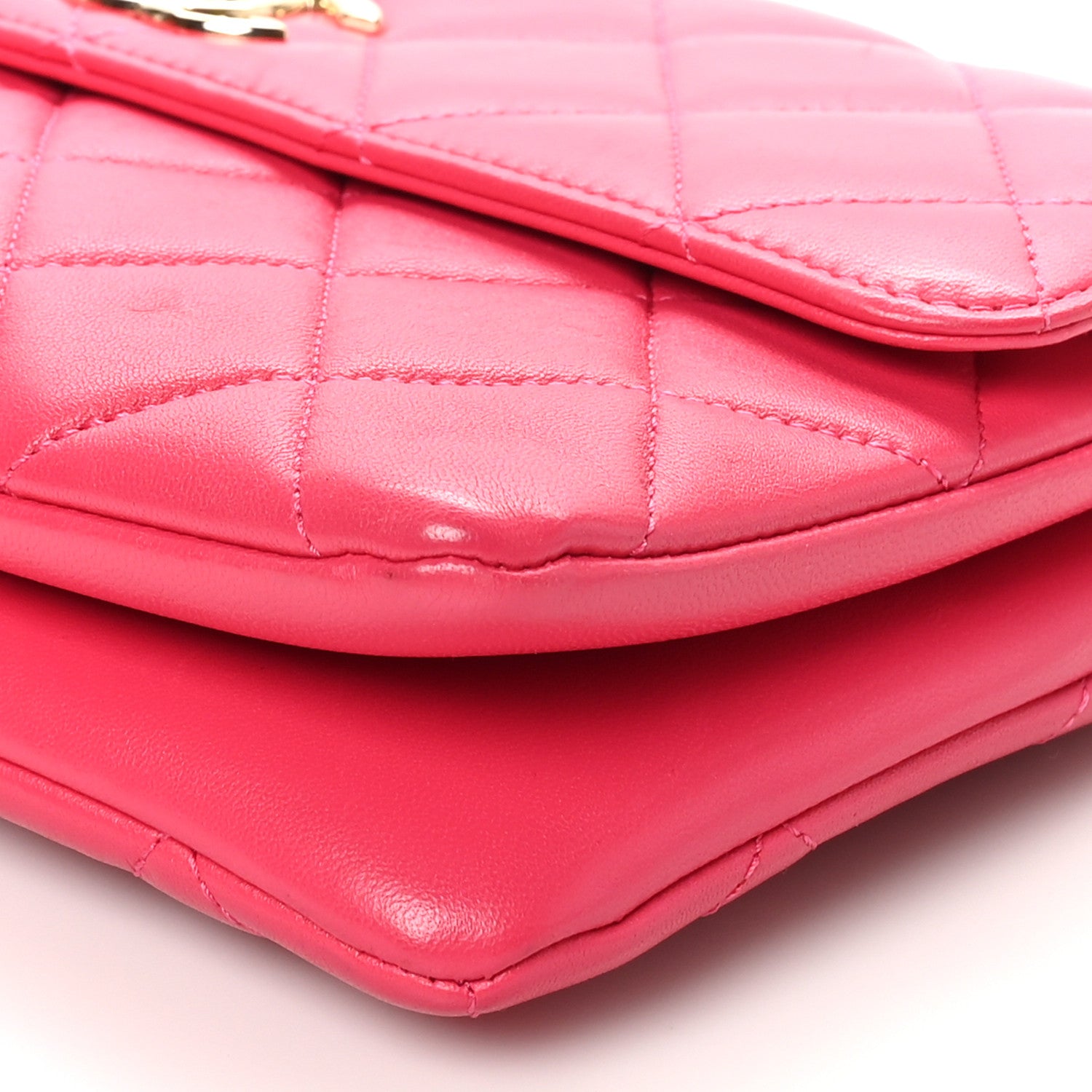 Chanel Lambskin Quilted Medium Trendy CC Flap Dark Pink 10 of 10