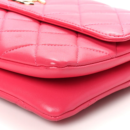 Chanel Lambskin Quilted Medium Trendy CC Flap Dark Pink 10 of 10