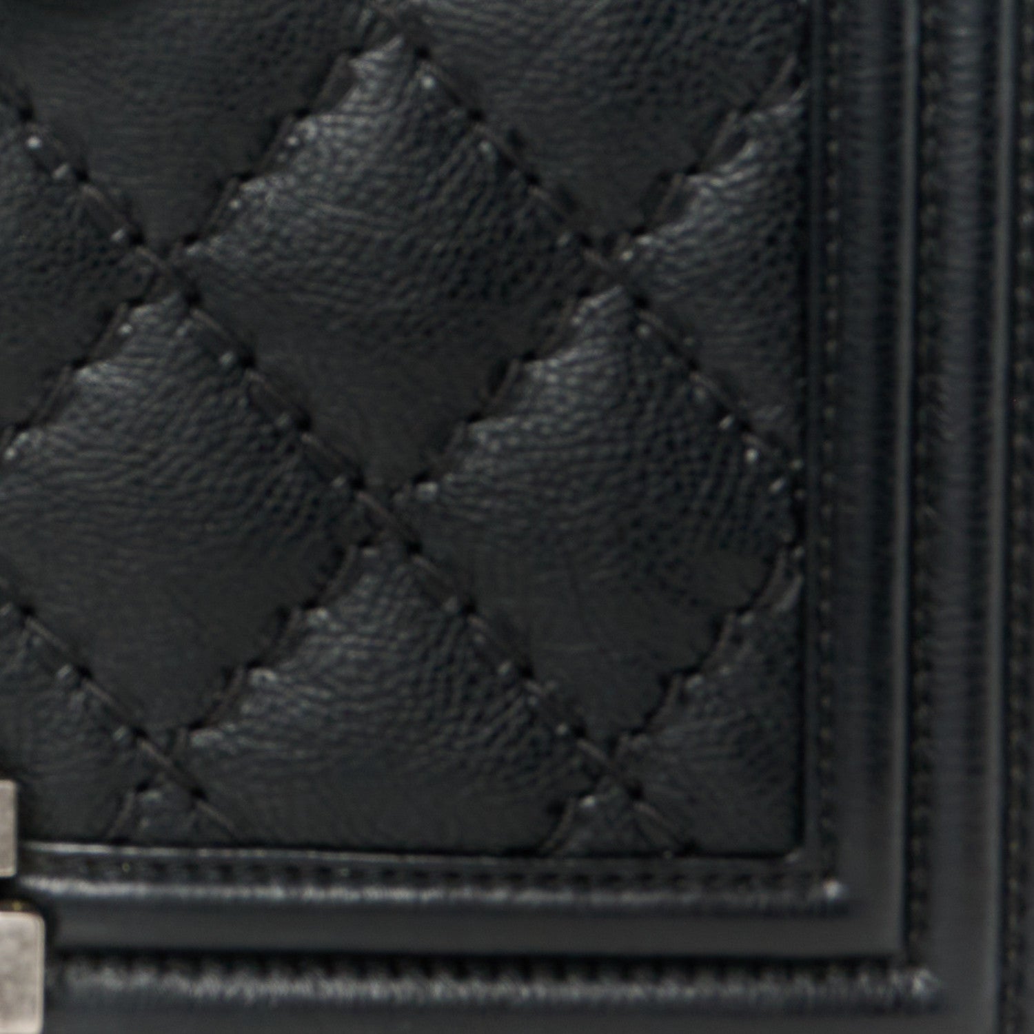 Chanel Lambskin Stitch Quilted Medium Boy Flap Black 10 of 10