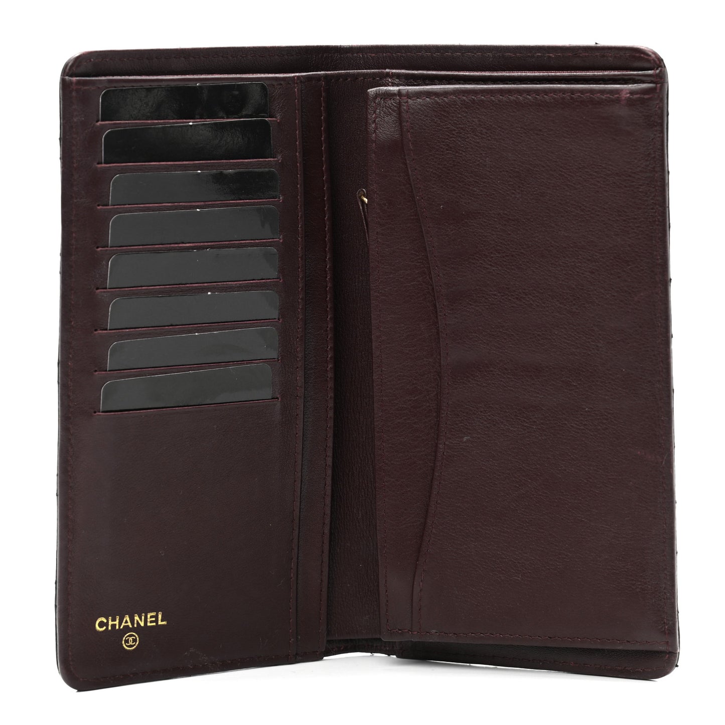 Caviar Quilted Yen Wallet Black