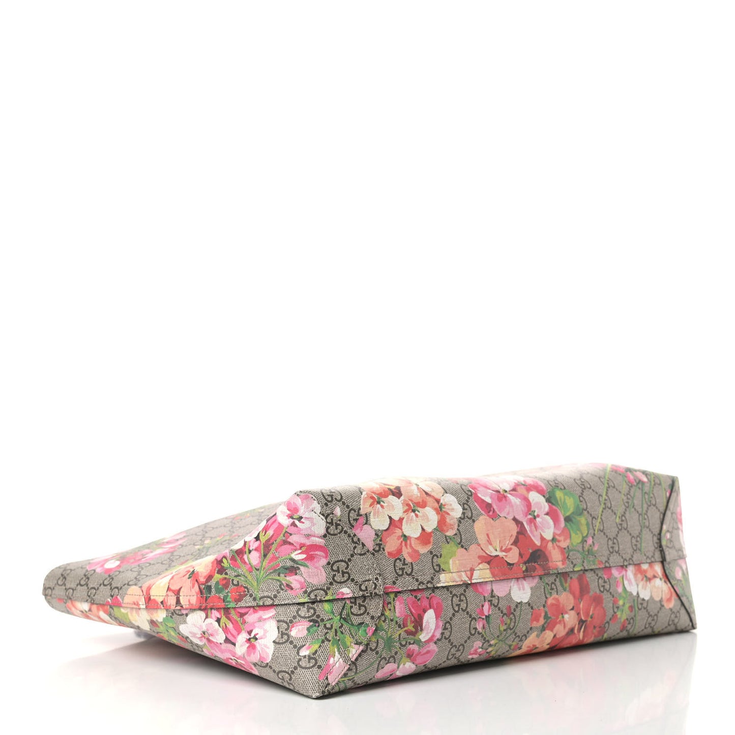 GG Supreme Monogram Blooms Medium Reversible Tote Beige Multicolor Dry Rose