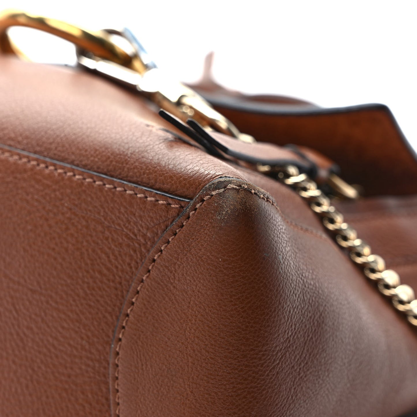 Calfskin Medium Faye Day Shoulder Bag Tan