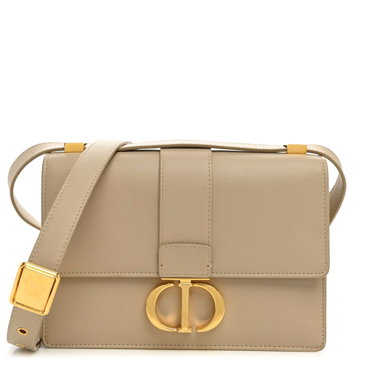 Smooth Calfskin 30 Montaigne Flap Bag Beige