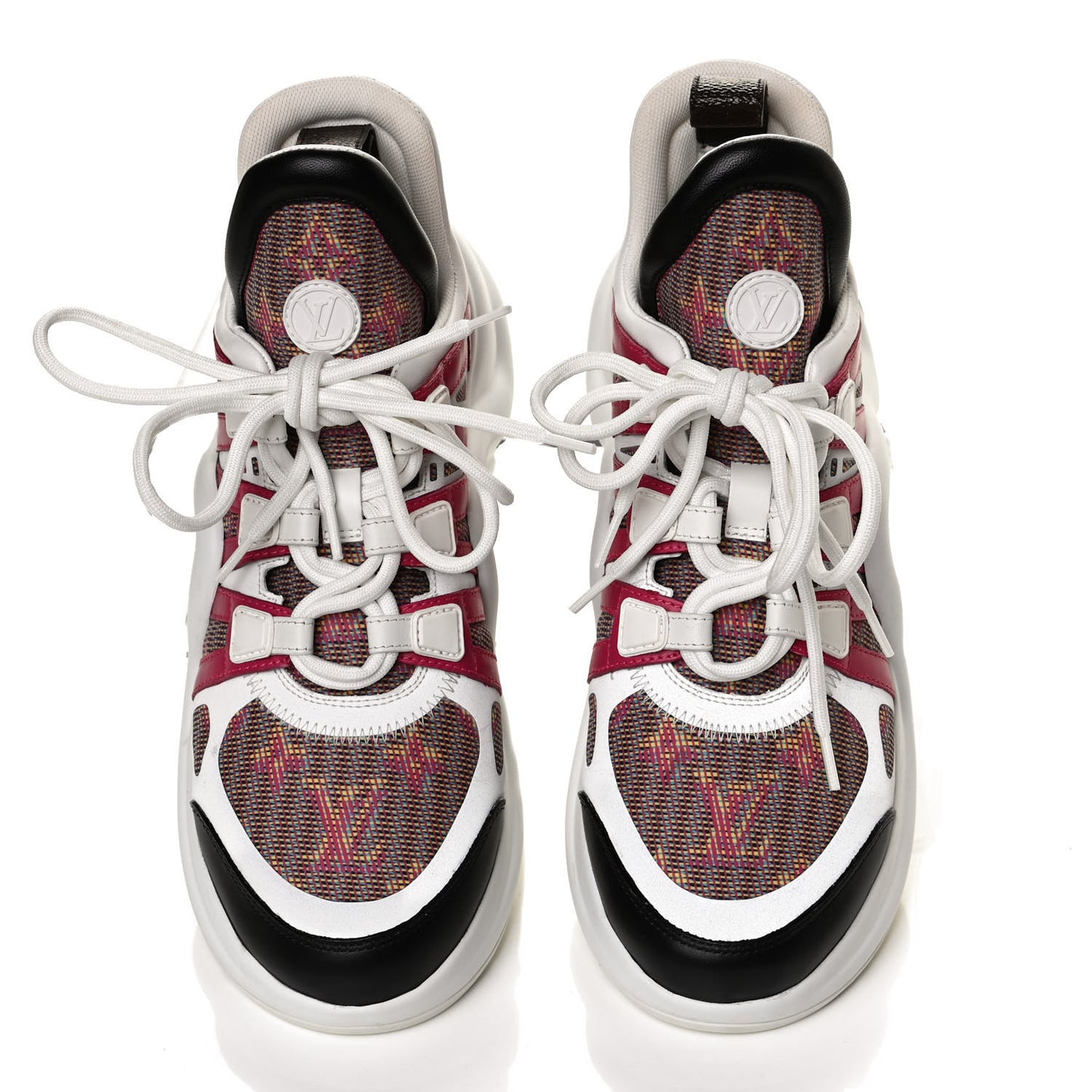 Calfskin Nylon LV Pop Archlight Sneaker 38.5 Rose