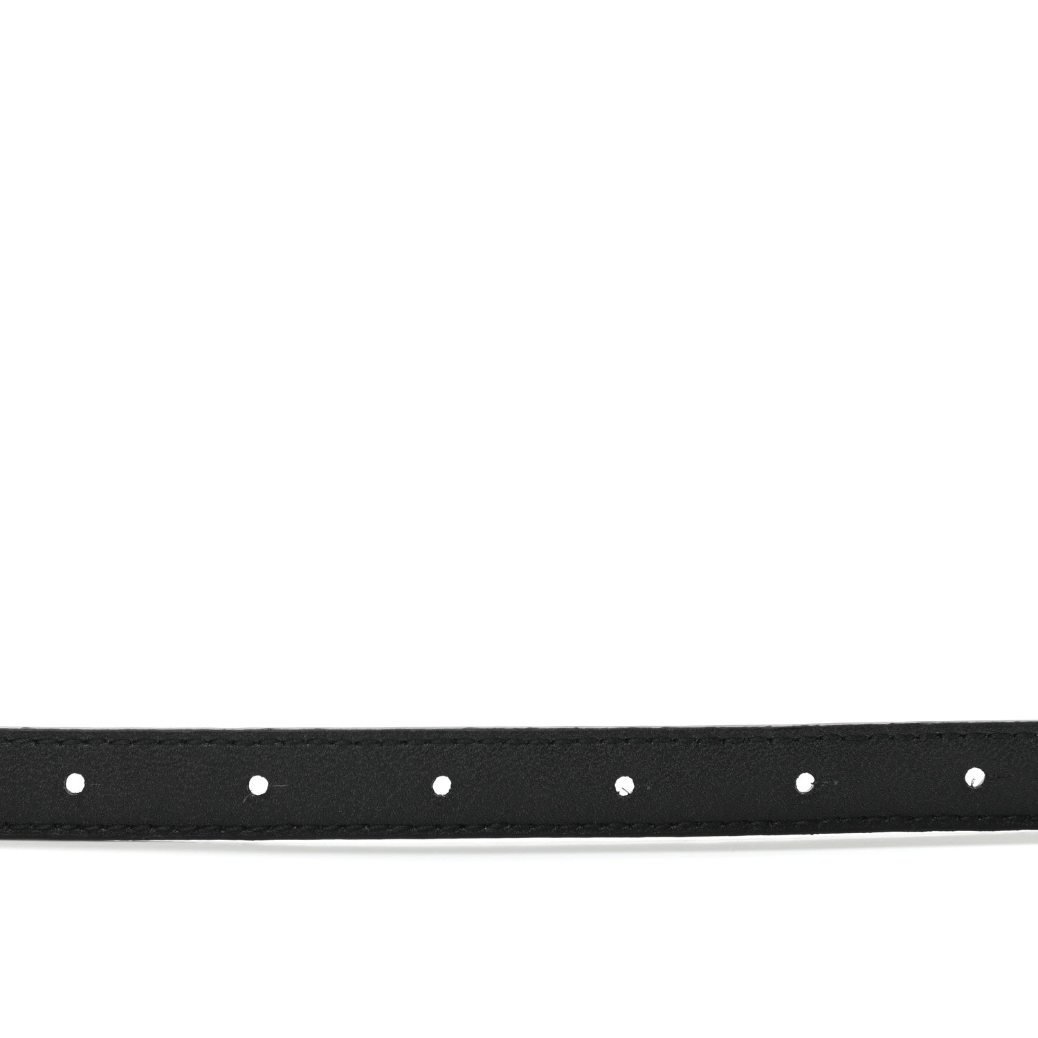 Balenciaga Shiny Calfskin Crocodile Embossed BB 15mm Thin Belt 75 30 Black 6 of 8