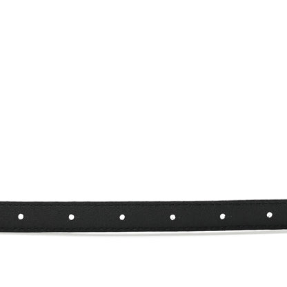 Balenciaga Shiny Calfskin Crocodile Embossed BB 15mm Thin Belt 75 30 Black 6 of 8