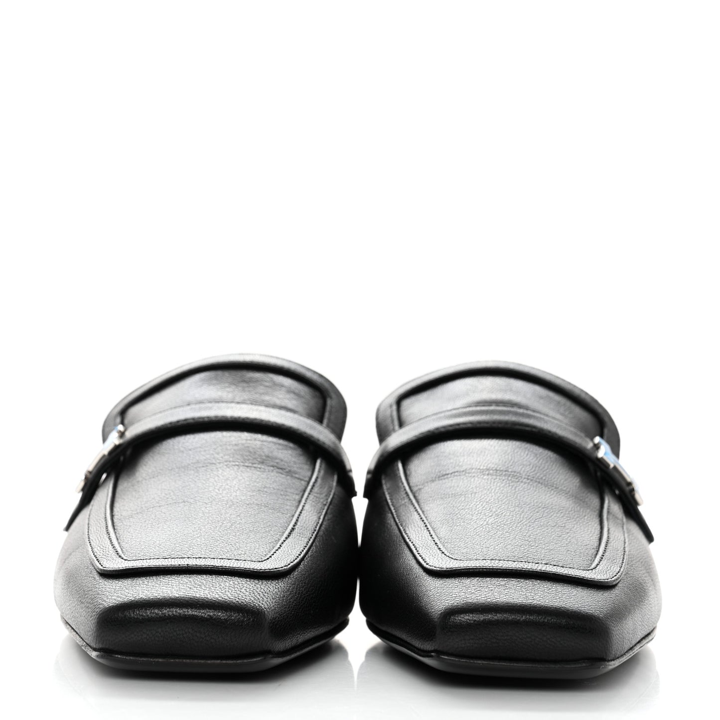 Goatskin Groupie Mules 38.5 Black
