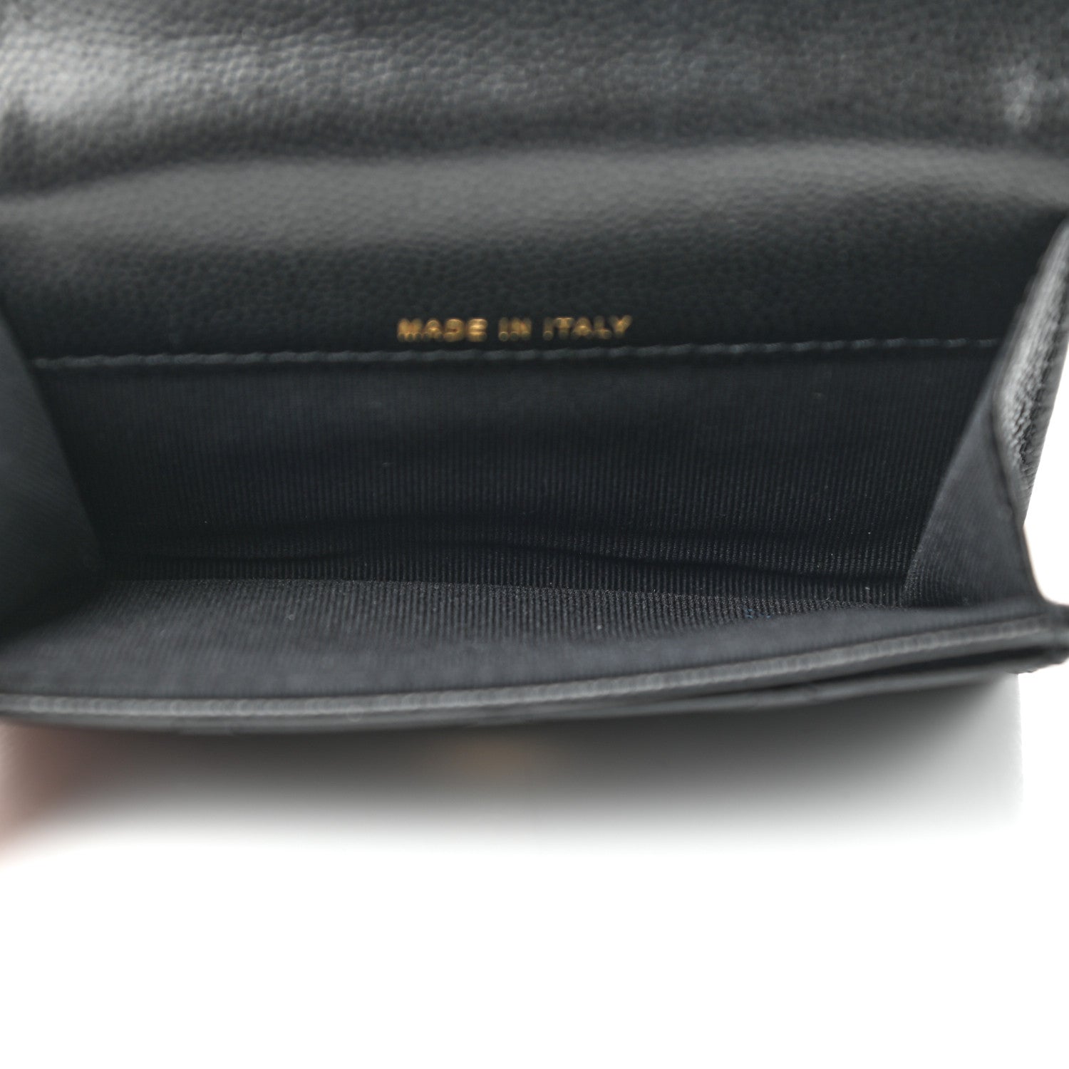 Chanel Caviar Quilted Crystal CC Flap Card Holder Black 5 of 9