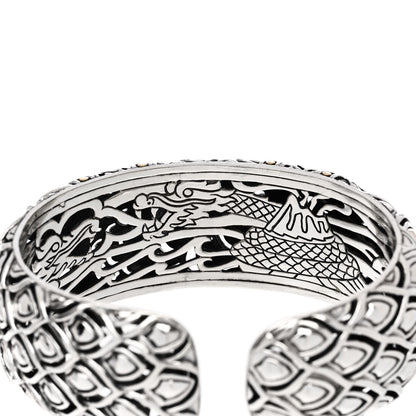 John Hardy Sterling Silver 18K Yellow Gold Legends Naga Kick Cuff Bracelet 4 of 4