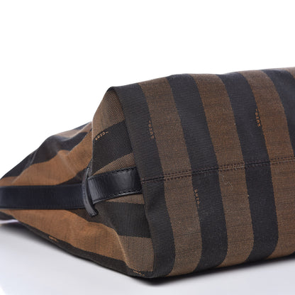 Fendi Pequin Cuoio Vegetale Large Hobo Tobacco Rosso Black 10 of 13
