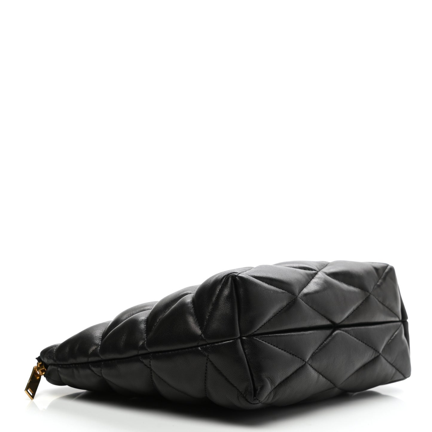 Lambskin Monogram Medium Sade Puffer Pouch Black