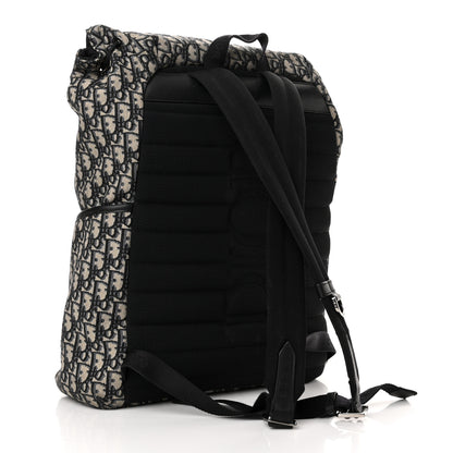 Christian Dior Oblique Explorer Backpack Blue Black 3 of 9