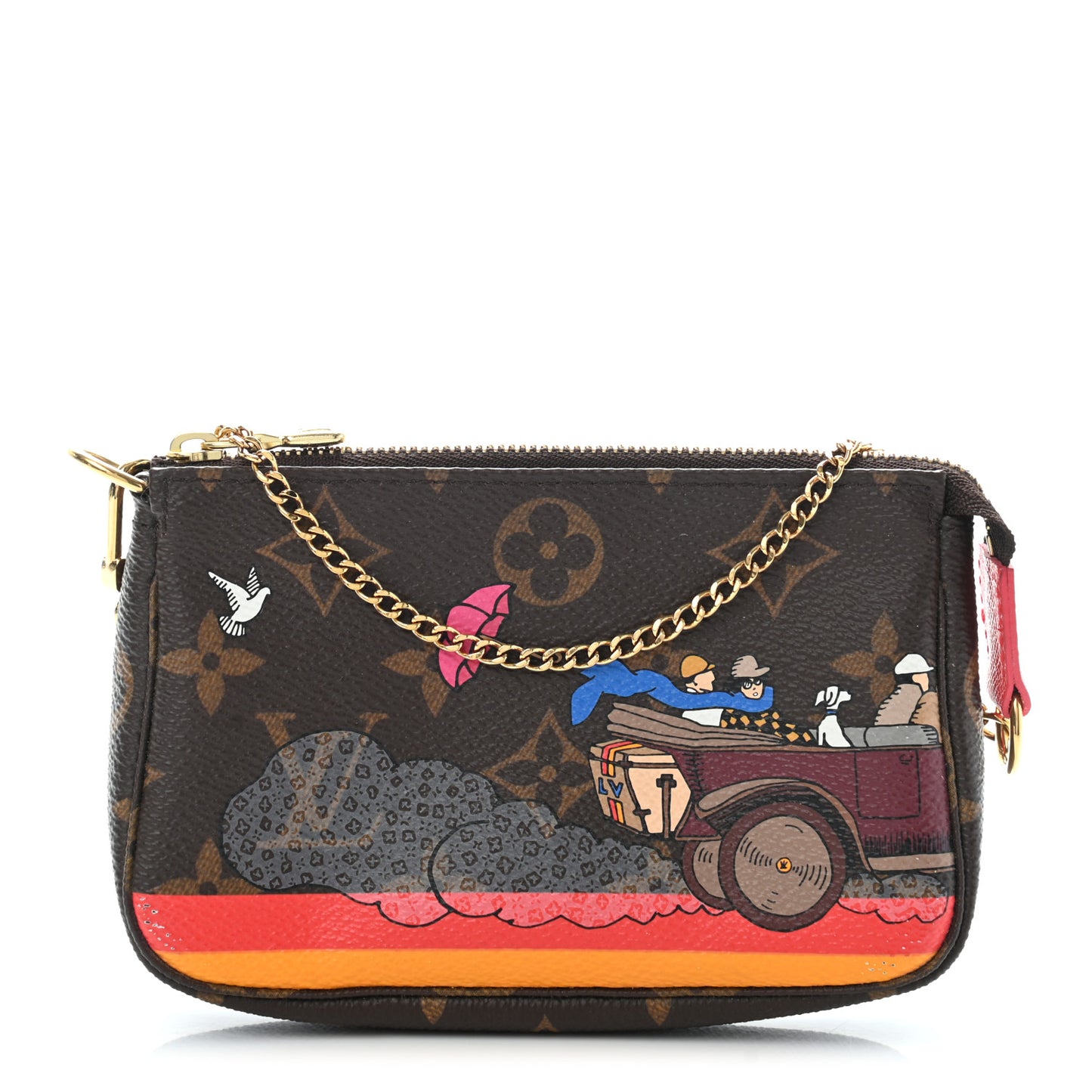 Monogram 2015 Christmas Animation Mini Pochette Accessories
