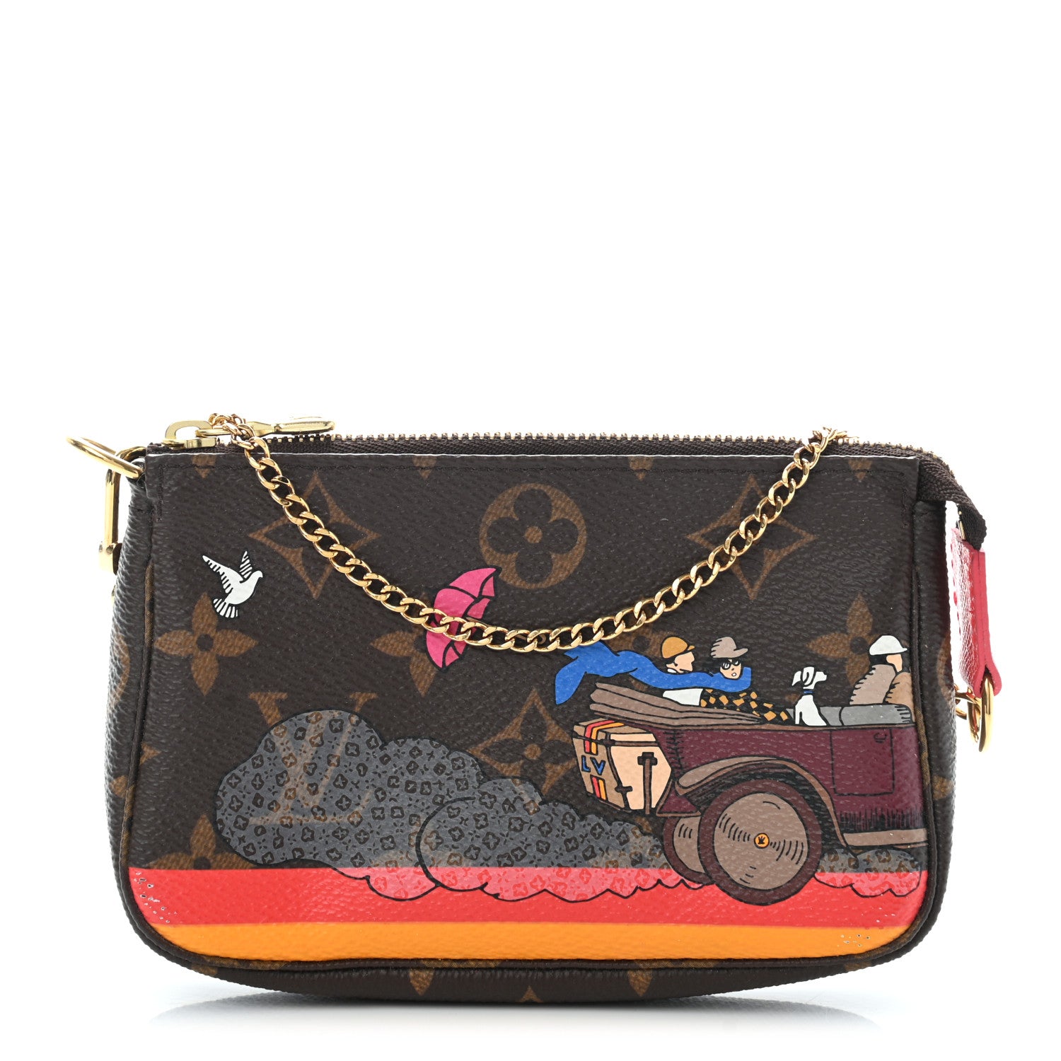 Louis Vuitton Monogram 2015 Christmas Animation Mini Pochette Accessories 1 of 7