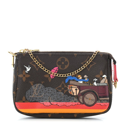 Louis Vuitton Monogram 2015 Christmas Animation Mini Pochette Accessories 1 of 7