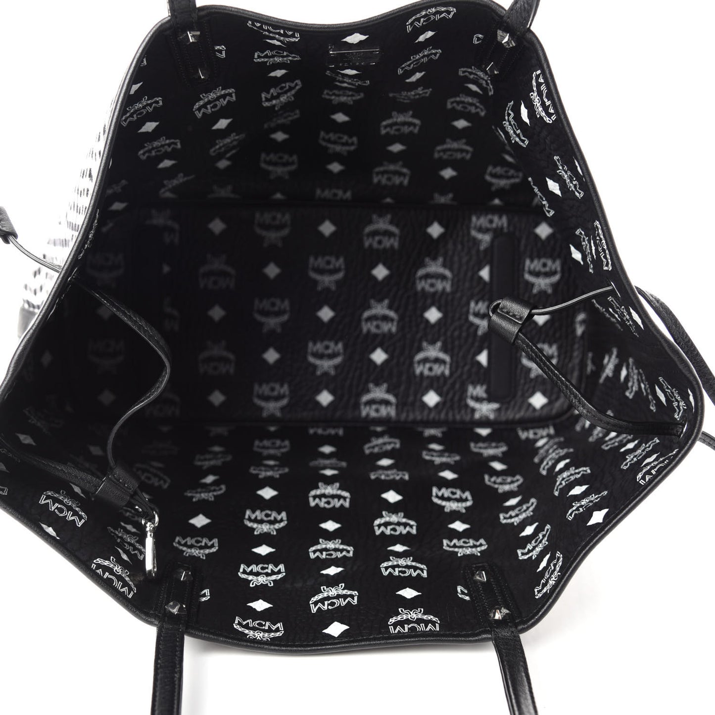 Visetos Medium Project Reversible Shopper Tote Black