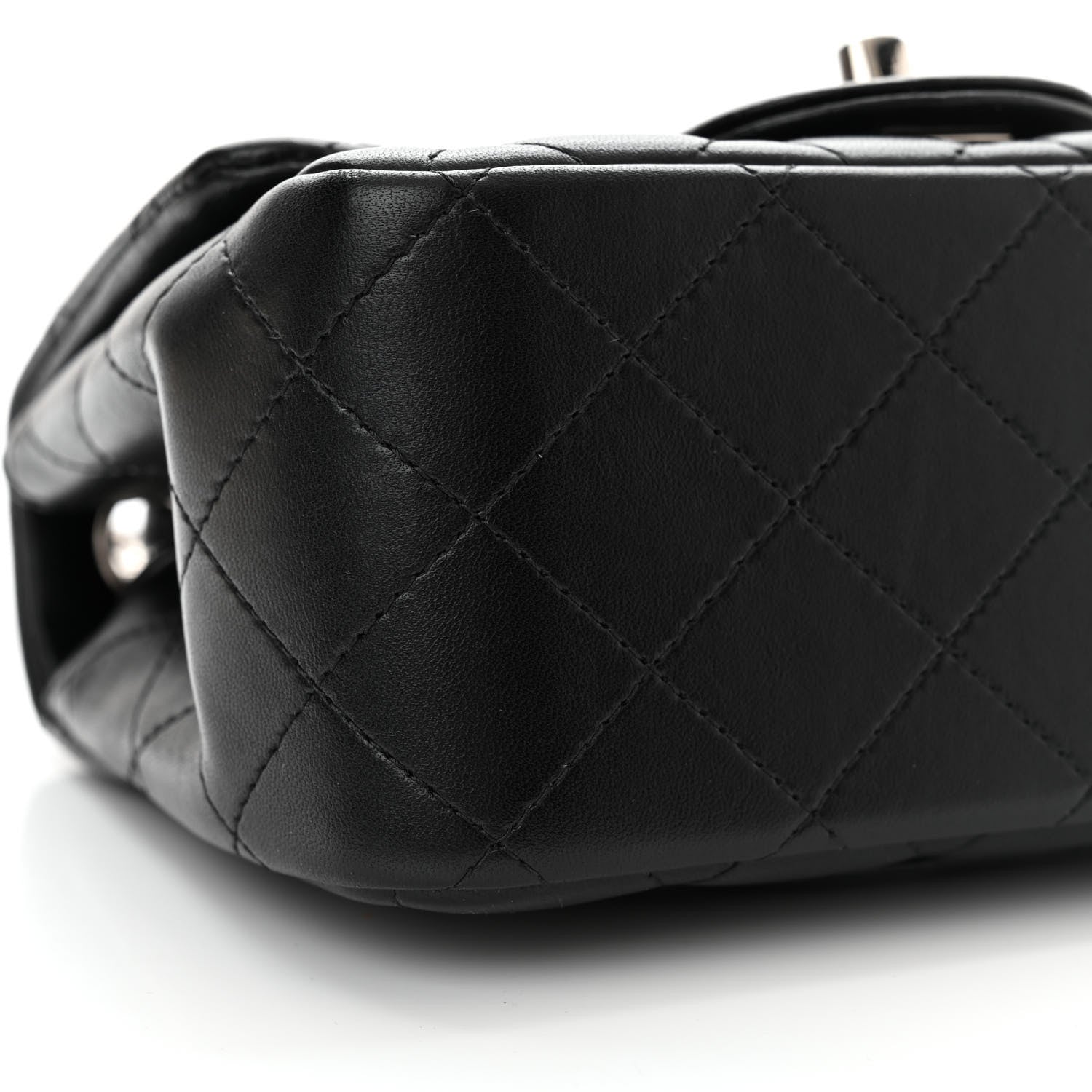 Chanel Lambskin Quilted Mini Square Flap Black 9 of 14