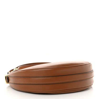 Prada Soft Calfskin Arque Shoulder Bag Cognac 4 of 10