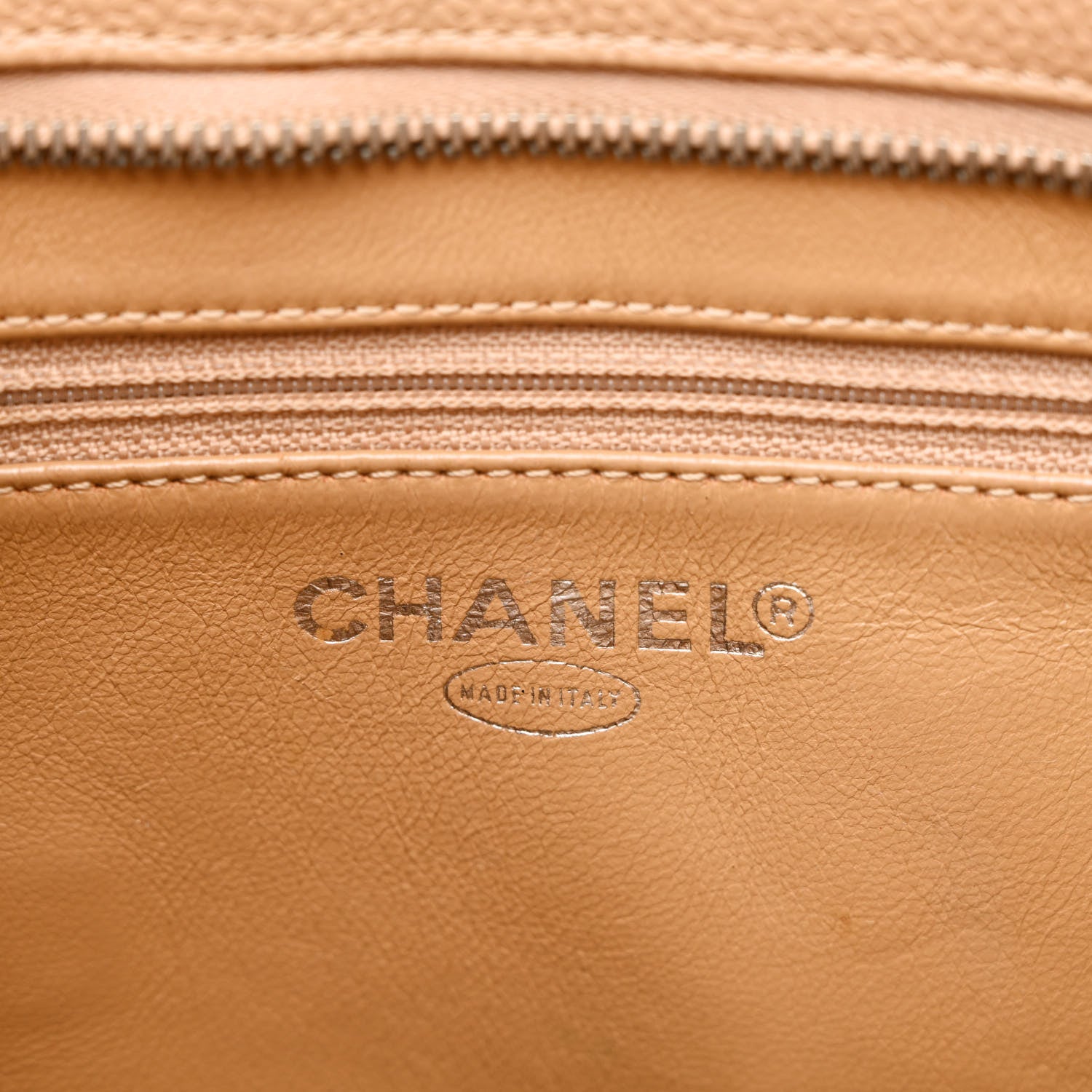 Chanel Caviar Quilted Medallion Tote Beige 6 of 16