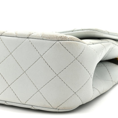 Chanel Lambskin Quilted Small Sweet Camellia Flap Light Blue 10 of 12