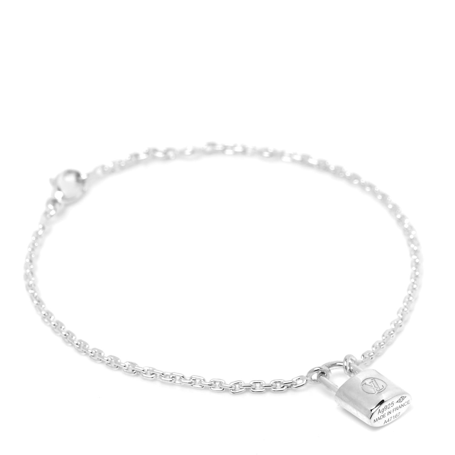 Louis Vuitton Sterling Silver Lockit Bracelet 1 of 4