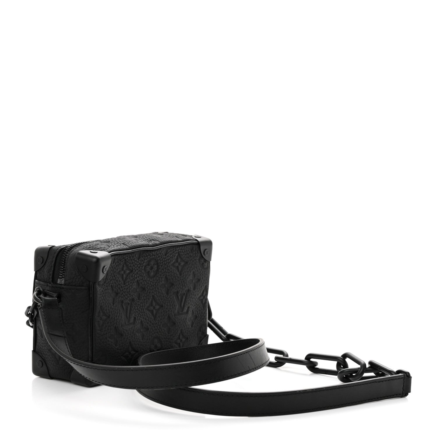 Louis Vuitton Taurillon Monogram Mini Soft Trunk Black 2 of 9