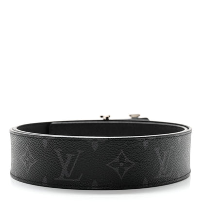 Louis Vuitton Monogram Eclipse Taigarama 40mm LV Initiales Reversible Belt 90 36 Black 4 of 8