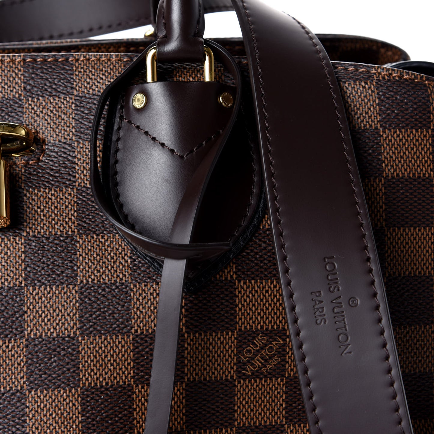 Cuir Taurillon Damier Ebene Normandy Black