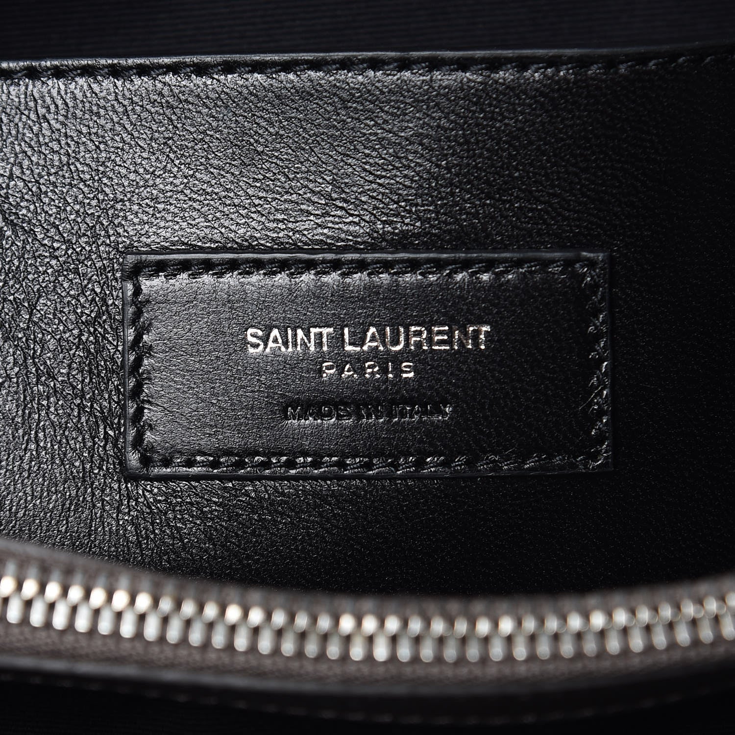 Saint Laurent Grain De Poudre Medium West Hollywood Monogram Fold-Over Earth 6 of 8
